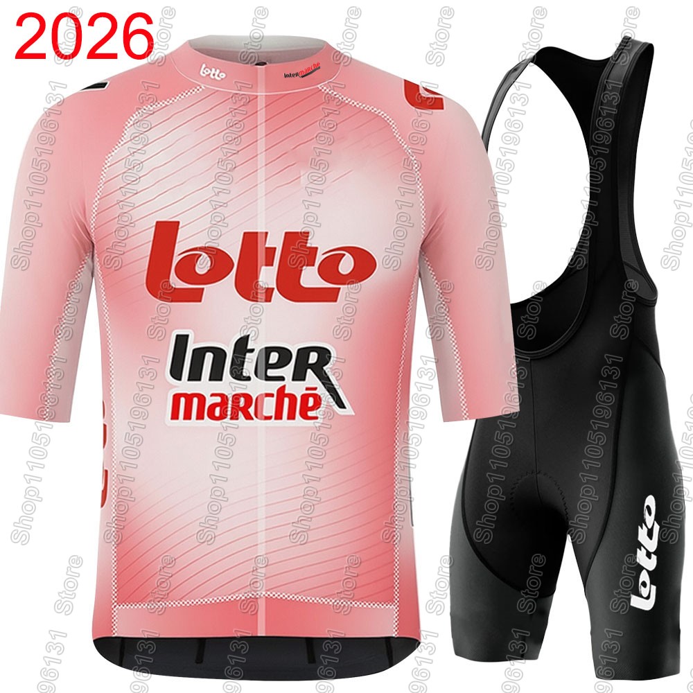 Cycling Commute Shorts - ล็อตโต อินเตอร์มาร์เช่ 2026 ชุดเสื้อปั่นจักรยานผู้ชายฤดูร้อนเบลเยียมเสื้อผ้าทีมชุดจักรยานเสือหมอบเสื้อจักรยานเสือภูเขาเสื้อขาสั้นเอี๊ยมเอ็มทีบี