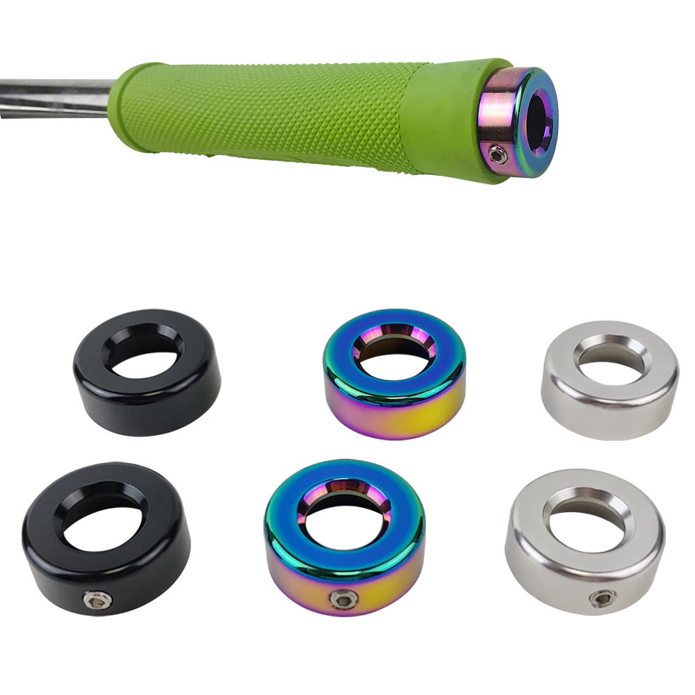Bell Handlebar Ring - จักรยานHandlebarปลั๊กสกู๊ตเตอร์Handlebarปลั๊กอลูมิเนียมบาร์ล็อคแหวนGripsหมวกสกู๊ตเตอร์อะไหล่จักรยานAccessories2 PCS