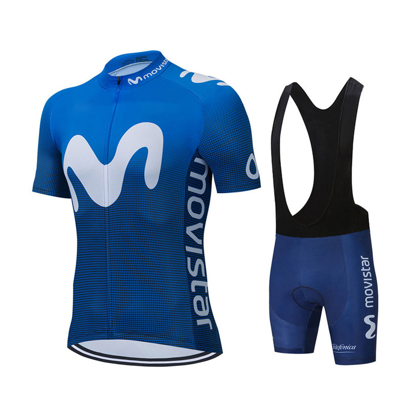 Cycling Commute Shorts - ฤดูร้อนใหม่ Movistar ทีมชุดขี่จักรยาน JERSEY MTB Breathable