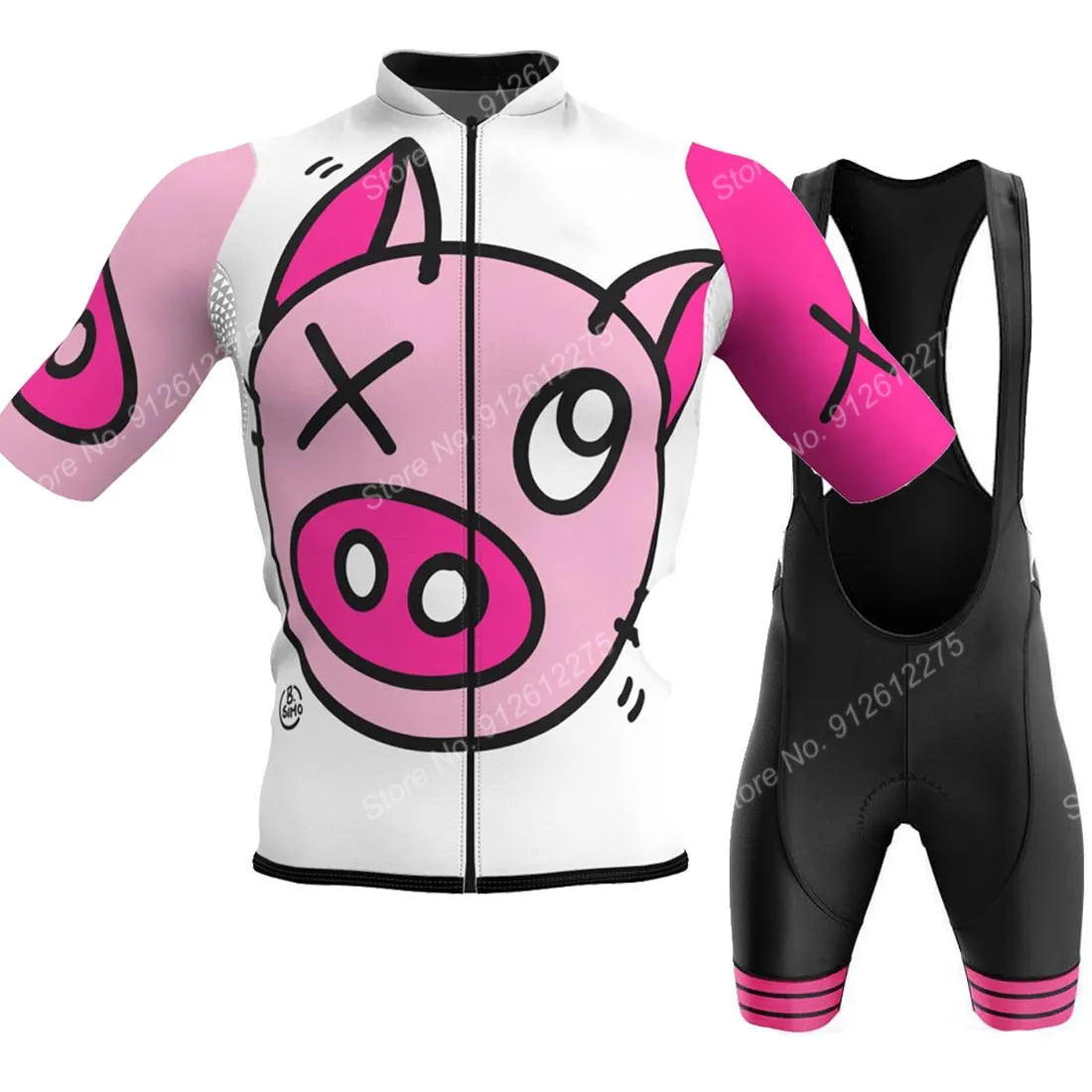 Cycling Commute Shorts - ชุด2023การ์ตูนหมูสำหรับผู้ชายเสื้อผ้าฤดูร้อนลายการ์ตูนเสื้อสำหรับปั่นจักรยานเสือภูเขากางเกงขาสั้นสำหรับขี่จักรยานเสือภูเขาเสื้อสำหรับปั่นจักรยานเสือหมอบ