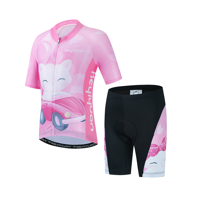 Cycling Community - KEYIYUAN เด็กแผนที่เสื้อเจอร์ซีย์นักปั่นชุดเด็กผู้หญิงชุดขี่จักรยานแขนสั้นเสื้อผ้าเด็กชุดปั่นจักรยานแขนยาวขายาว Mtb เสื้อยืด Abbigliamento Ciclismo