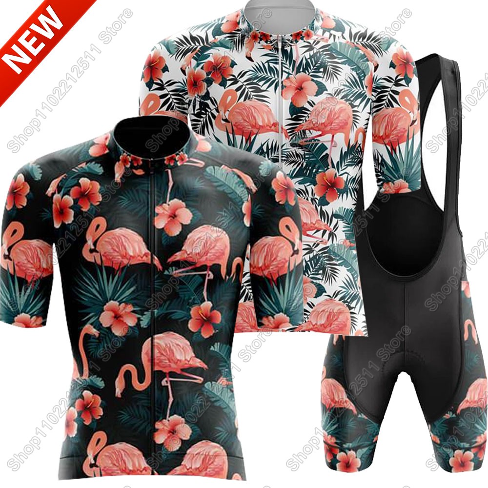 Cycling Commute Shorts - 2025 Flamingoชุดขี่จักรยานJerseyจักรยานเสื้อผ้าผู้ชายฤดูร้อนจักรยานเสื้อชุดจักรยานกางเกงขาสั้นMTB Ropa Maillot